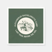 モダンシンプルバチェロレッテ スタンダードカクテルナプキン (正面)