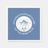 モダンシンプルバチェロレッテ スタンダードカクテルナプキン (正面)