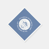 モダンシンプルバチェロレッテ スタンダードカクテルナプキン (角)