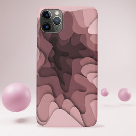 モダンシンプルバラピンクエレガント抽象芸術 iPhone 11 PRO MAXケース