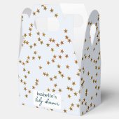 モダンシンプルパステルブルー金ゴールドスター フェイバーボックス (オープン)