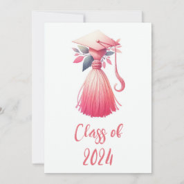 モダンシンプルパステル卒業 招待状