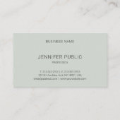 モダンシンプルパーソナライズされたテンプレートプロフェッショナル 名刺 (裏面)