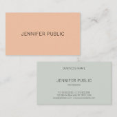 モダンシンプルパーソナライズされたテンプレートプロフェッショナル 名刺 (正面/裏面)