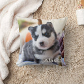 モダンシンプルパーソナライズされたペット犬の恋人の写真 クッション (ブランケット)