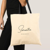 モダンシンプルパーソナライズされたBridesmaid Proposed トートバッグ