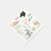 モダンシンプルパーティーアニマルウォーターカラー スタンダードカクテルナプキン (角)