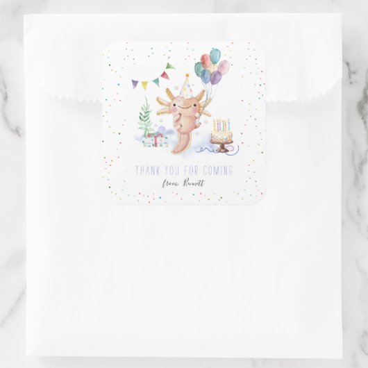 モダンシンプルパーティーアニマルサンキュークラシックラウンド スクエアシール (バッグ)