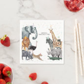 モダンシンプルパーティー動物の水の色ナプキンス スタンダードカクテルナプキン (インサイチュ)