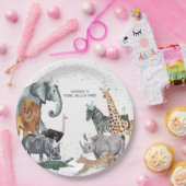 モダンシンプルパーティー動物水彩紙プレート ペーパープレート (パーティー)