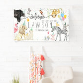 モダンシンプルパーティー動物誕生日歓迎 横断幕 (インサイチュ)