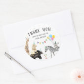 モダンシンプルパーティー動物 ラウンドシール (封筒)