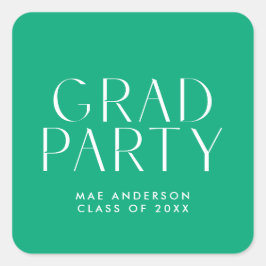 モダンシンプルパーティー封筒用シール スクエアシール