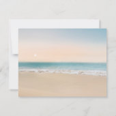 モダンシンプルビーチ結婚式招待状 (裏面)