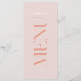 モダンシンプルピンクエ結婚ッジのメニュー メニュー