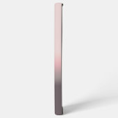 モダンシンプルピンクパープル&金ゴールドモノグラム SAMSUNG GALAXYケース (左側面)