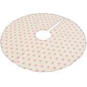 モダンシンプルピンクベージュクリスマス ブラッシュドポリエステルツリースカート (アングル)