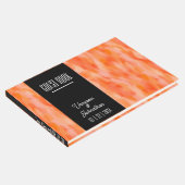 モダンシンプルピーチ結婚のゲストブック ゲストブック (コーナー)