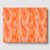 モダンシンプルピーチ結婚のゲストブック ゲストブック (裏面)