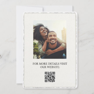 モダンシンプルフェイク結婚式招待状 招待状