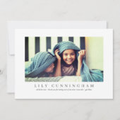 モダンシンプルフォカスタムトドクターナース サンキューカード (正面)