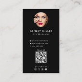 モダンシンプルフォーマル白黒 名刺 (裏面)