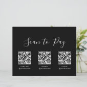 モダンシンプルフォーマルBlack QR Scan to Pay Sign (スタンド正面)