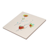 モダンシンプルフローラフラワーオータムアート タイル (側面)