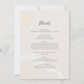 モダンシンプルフローラ海軍結婚総員 招待状 (裏面)