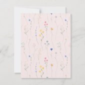 モダンシンプルフローラ結婚ズ サンキューカード (裏面)