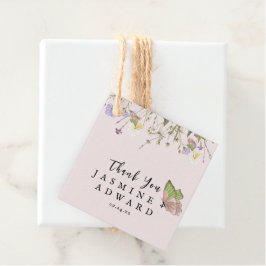 モダンシンプルフローラ結婚ズ フェイバータグ