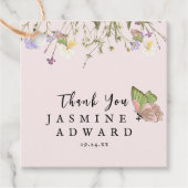 モダンシンプルフローラ結婚ズ フェイバータグ (正面)