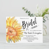 モダンシンプルブライダルシャワー詳細カード 招待状 (スタンド正面)