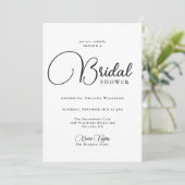 モダンシンプルブライダルシャワー 招待状 (スタンド正面)
