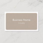 モダンシンプルブラウンクリームミニマリスト水平 名刺 (正面)