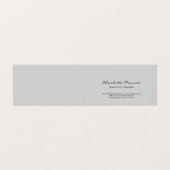 モダンシンプルプレインミニマルプロフェッショナルグレー 名刺 (外部フラット)