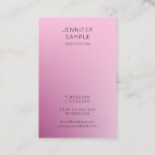 モダンシンプルプロフェッショナルエレガントテンプレートトレンディー 名刺 (裏面)