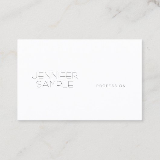 モダンシンプルプロフェッショナルエレガントテンプレート 名刺 (正面)