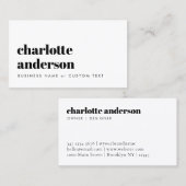 モダンシンプルプロフェッショナルタイポグラフィ 名刺 (正面/裏面)