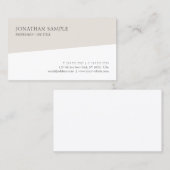 モダンシンプルプロフェッショナルテンプレートエレガント 名刺 (正面/裏面)