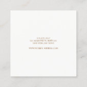 モダンシンプルプロフェッショナルネイビーブルースクエア スクエア名刺 (裏面)