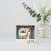 モダンシンプルプロフェッショナルビジネスフォトスクエア コーリングカード (スタンド正面)