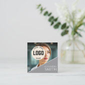 モダンシンプルプロフェッショナルビジネスフォトスクエア コーリングカード (スタンド正面)