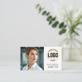 モダンシンプルプロフェッショナルビジネスフォトスクエア コーリングカード (スタンド正面)