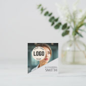 モダンシンプルプロフェッショナルビジネスフォトスクエア コーリングカード (スタンド正面)