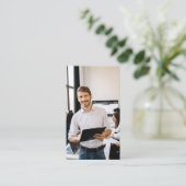 モダンシンプルプロフェッショナルロゴ写真 名刺 (スタンド正面)