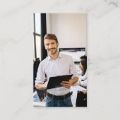 モダンシンプルプロフェッショナルロゴ写真 名刺 (正面)