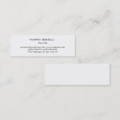 モダンシンプルプロフェッショナル スキニー名刺 (正面/裏面)