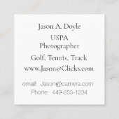 モダンシンプルプロフェッショナル スクエア名刺 (裏面)