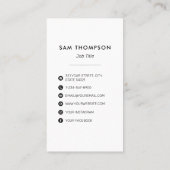 モダンシンプルプロフェッショナル 名刺 (裏面)